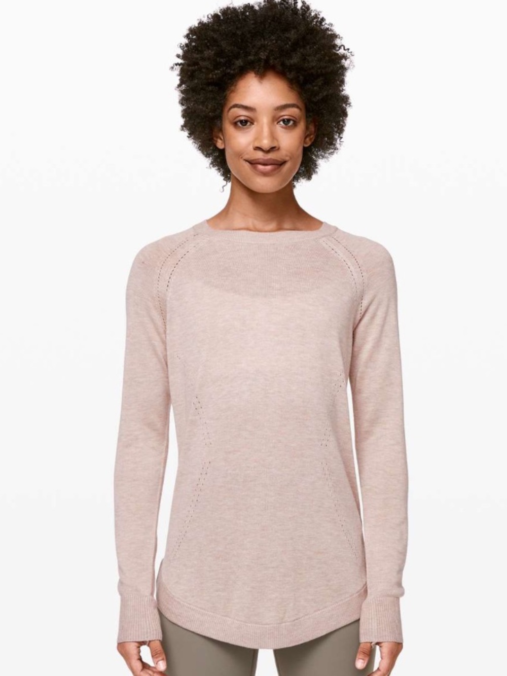 Lululemon Lead With Your Heart Sweater – Pink Bliss – Size (see measurements)